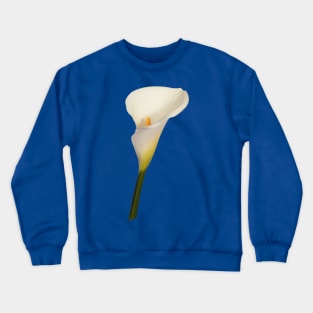 Cream-white Arum Lily Crewneck Sweatshirt